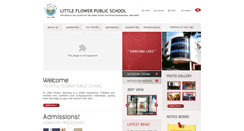 Desktop Screenshot of littleflowerpublicschool.net